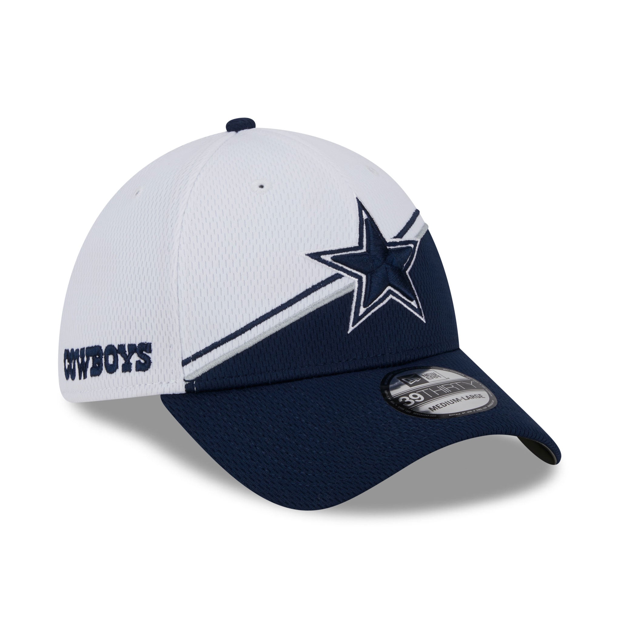 Dallas Cowboys SIDE-SPLIT Navy Fitted Hat by New Era