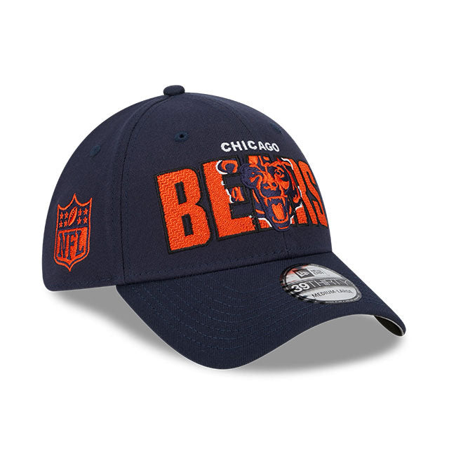 Chicago Bears New Era 2023 NFL Draft 39THIRTY Stretch Fit Hat Navy