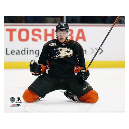 Corey Perry Anaheim Ducks Autographed Black Action Goal Celebration 8x Pro Am Sports