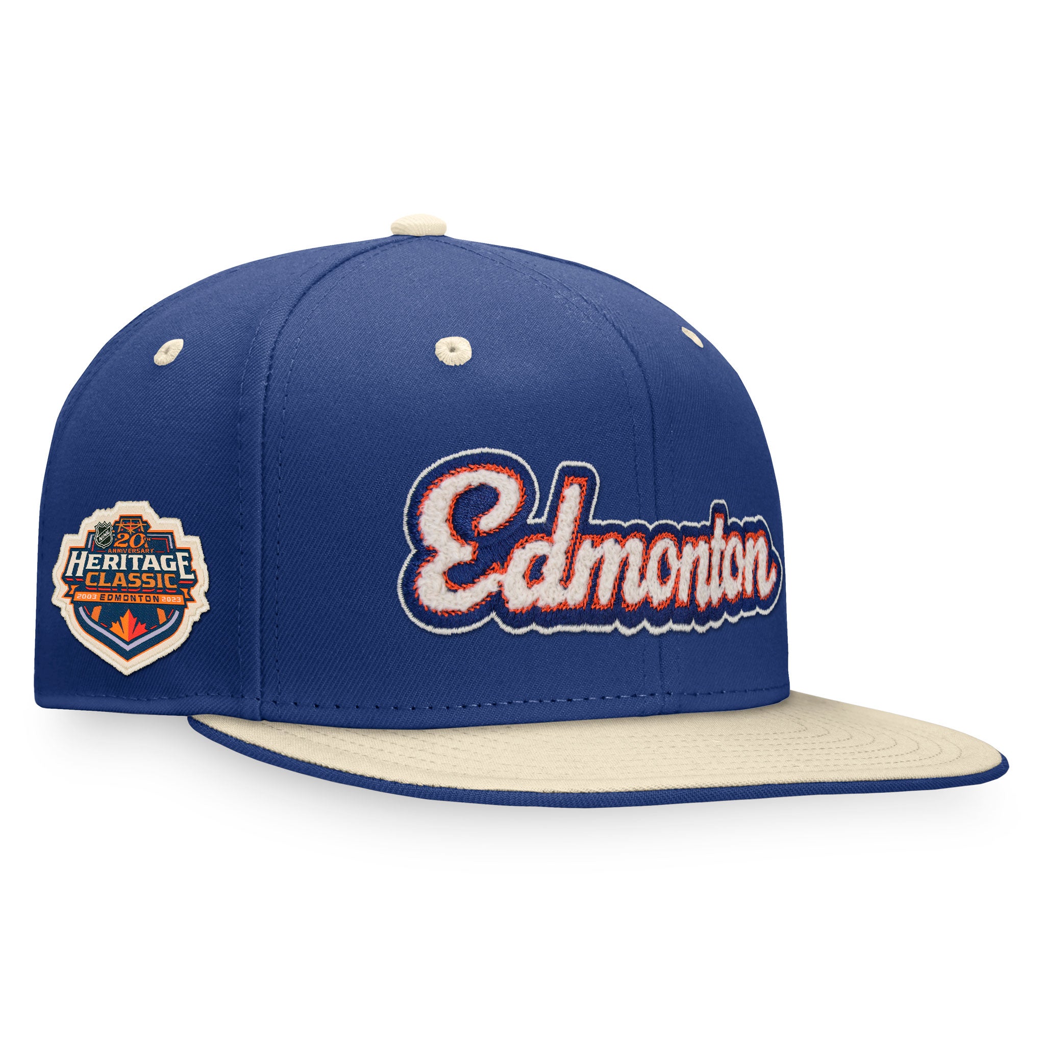 Men's Edmonton Oilers Fanatics Branded Royal 2023 NHL Heritage