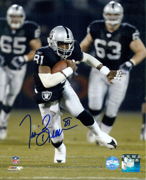 Tim Brown Authentic Autographed 8x10 Photo Oakland Raiders 