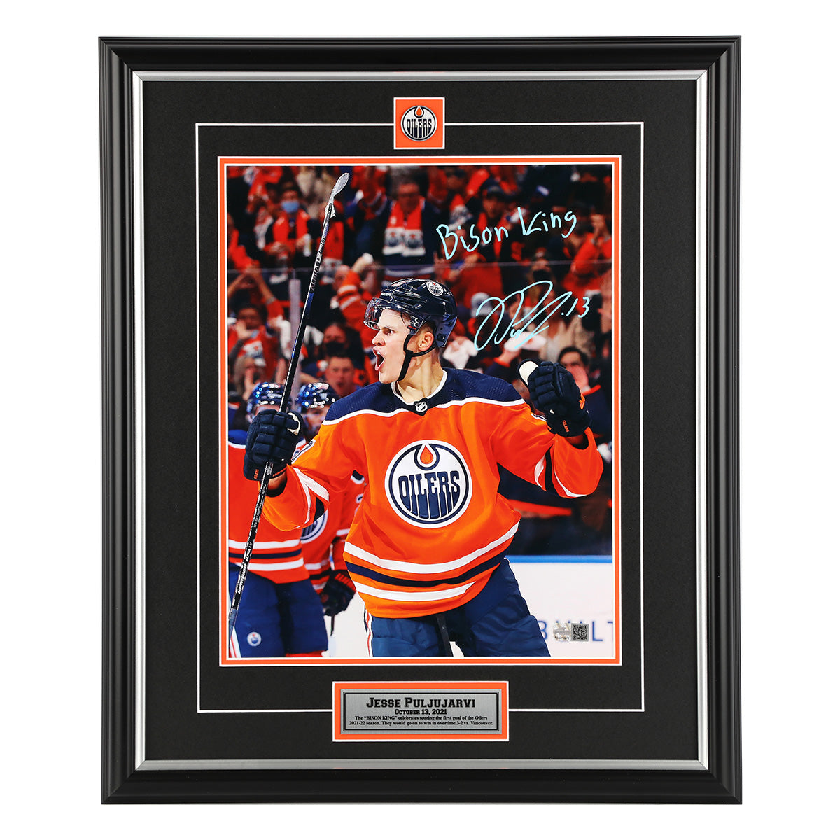 Jesse Puljujarvi #13 - Autographed 2022-23 Edmonton Oilers Pre