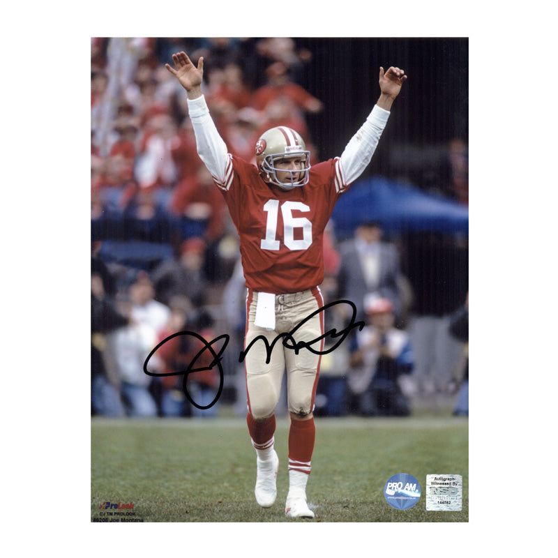 Joe Montana Signed San Francisco 49ers Unframed 16×20 NFL Photo – Red –  SPORTSCRACK