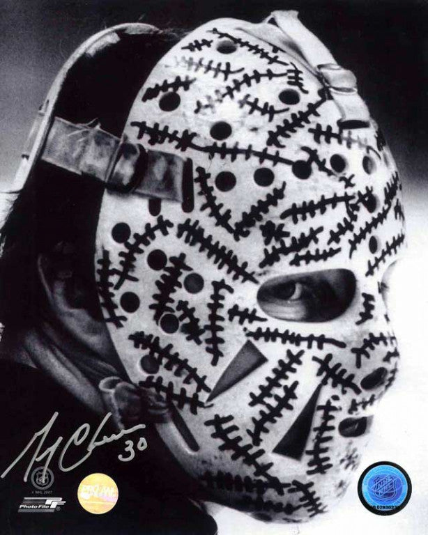 Gerry Cheevers Signed Boston Bruins The Mask Photo – Franklin Mint