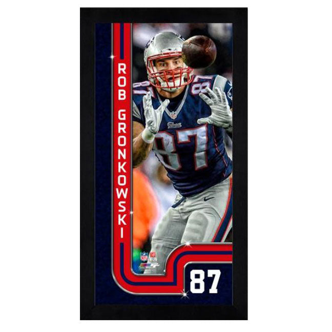 Rob Gronkowski New England Patriots Mini Frame – Pro Am Sports