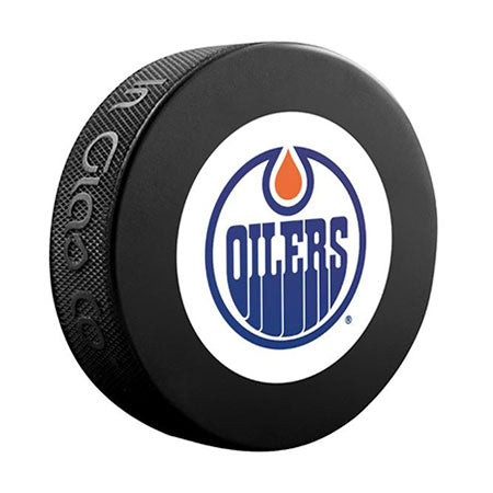 Adam Henrique Edmonton Oilers Autographed Large Size Logo Puck