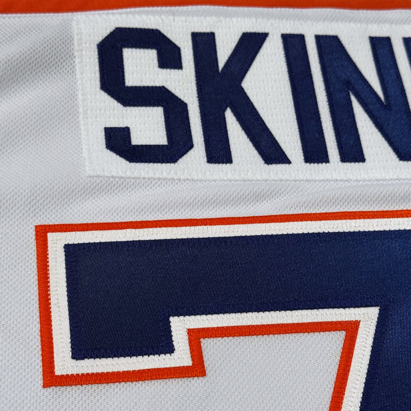 Stuart Skinner Edmonton Oilers Fanatics Premium Road Jersey with On Ice Cresting