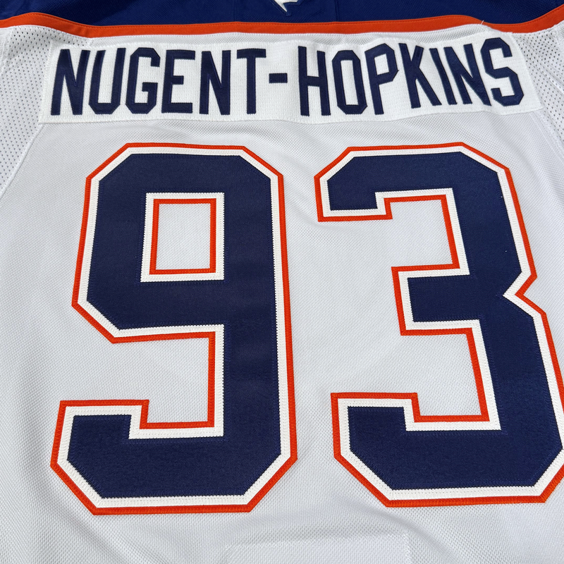 Ryan Nugent-Hopkins Edmonton Oilers Fanatics Premium Road Jersey with On Ice Cresting