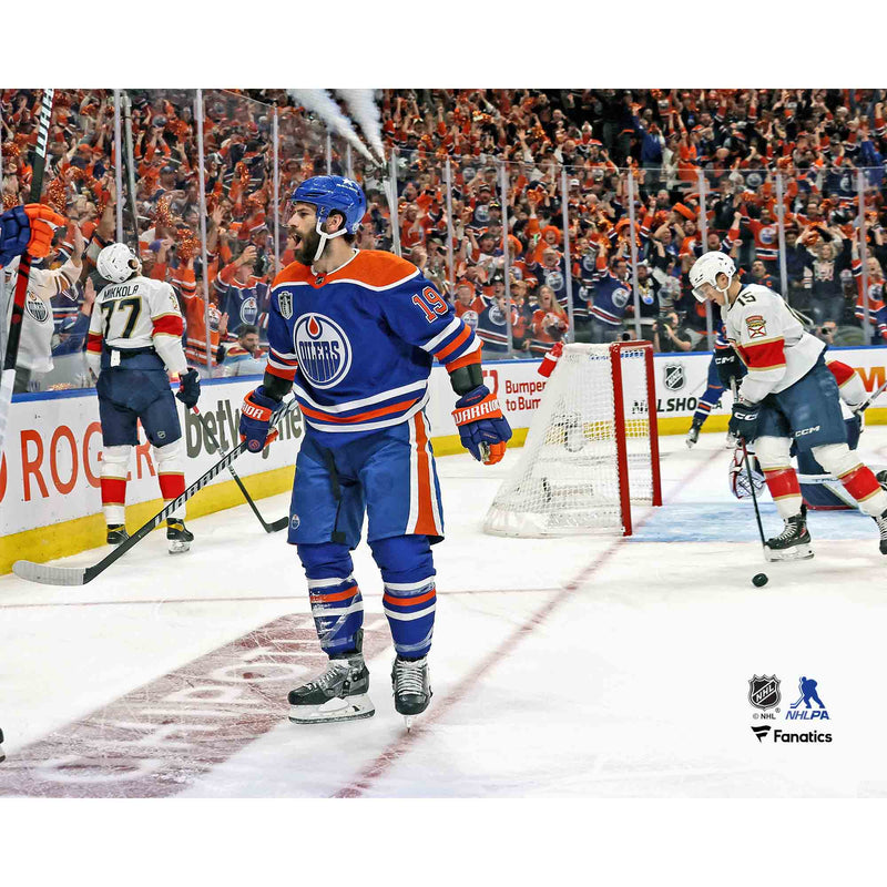 Adam Henrique Edmonton Oilers Autographed Home 24 SCF Goal Celebration 8x10 Photo