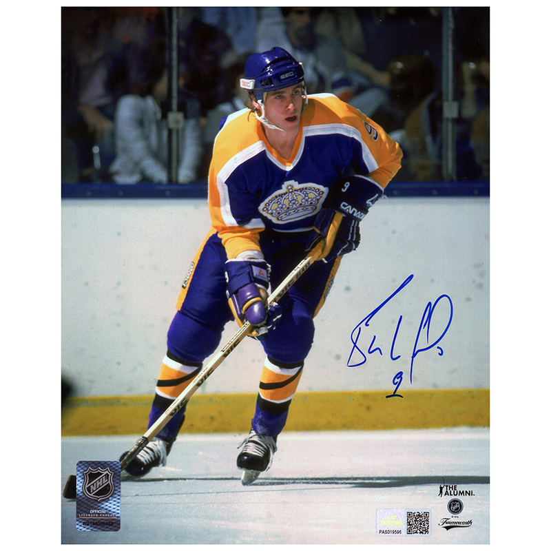 Bernie Nicholls Signed Los Angeles Kings 8x10 Photo