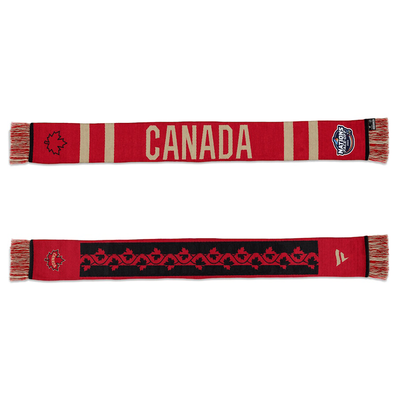 Canada Fanatics Red/Natural 2025 4 Nations Face-Off Team Scarf