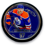 Connor McDavid Edmonton Oilers 2D Medallion Puck