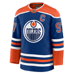 Connor McDavid Edmonton Oilers Fanatics Premium Home Jersey with On Ice Cresting