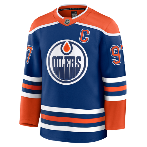 Connor McDavid Edmonton Oilers Fanatics Premium Home Jersey with On Ice Cresting