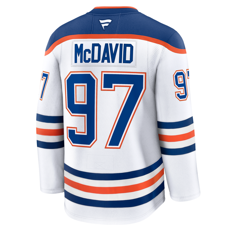 Connor McDavid Edmonton Oilers Fanatics Premium Road Jersey with On Ice Cresting