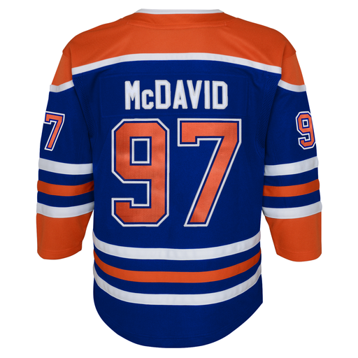 Connor McDavid Youth Edmonton Oilers Home Blue Premier Replica Jersey