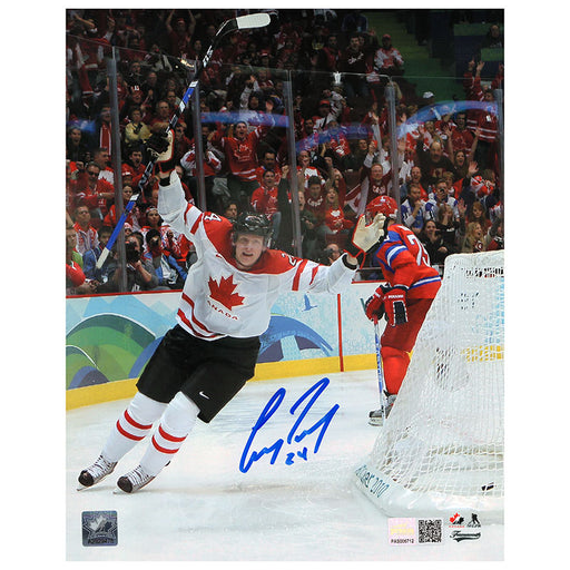 Corey Perry Signed Team Canada 2010 Olympics Goal Celebration 8x10 Photo