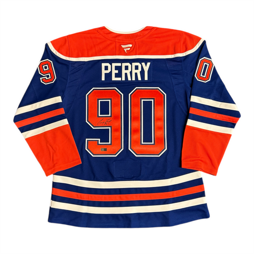 Corey Perry Signed Edmonton Oilers Fanatics Home Royal Premium Jersey