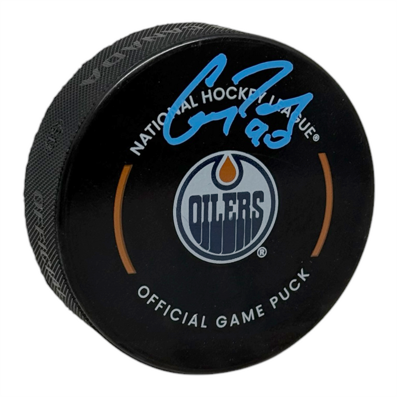 Corey Perry Signed Edmonton Oilers Official Game Puck