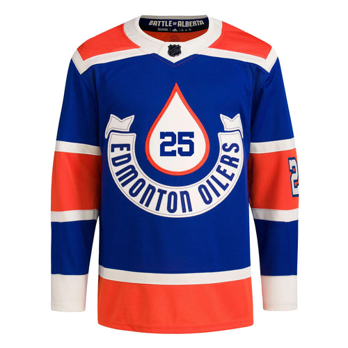 Men's NHL Edmonton Oilers Fanatics Branded Reverse Retro Breakaway Jersey -  Navy - Sports Closet