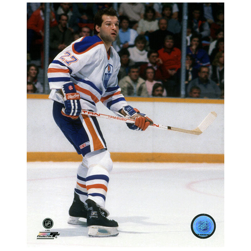 Dave Semenko Edmonton Oilers 8x10 Photograph