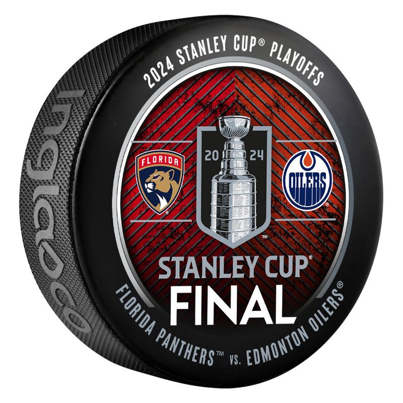 Edmonton Oilers vs Florida Panthers 2024 Stanley Cup Final Match-Up Puck