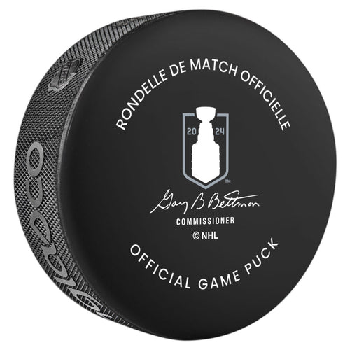 Ryan Nugent-Hopkins Edmonton Oilers Autographed 2024 Playoffs Rounds 1 & 2 Official Game Puck