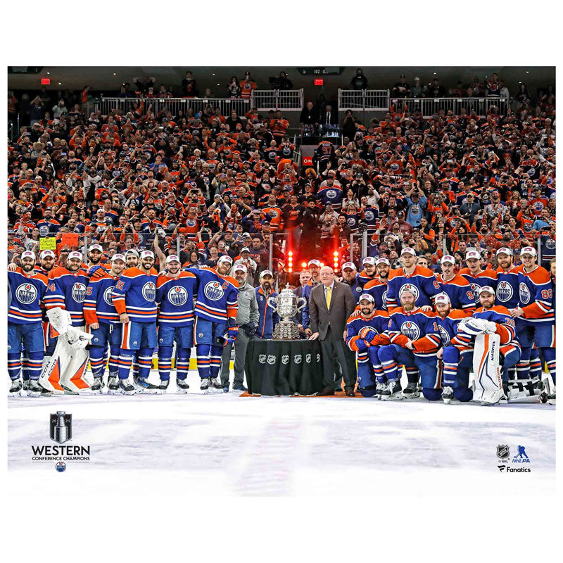 Adam Henrique Edmonton Oilers Autographed 2024 WC Team Celebration 8x10 Photo