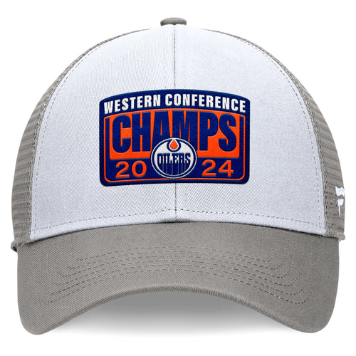 Edmonton Oilers 2024 Western Conference Champions Locker Room Hat