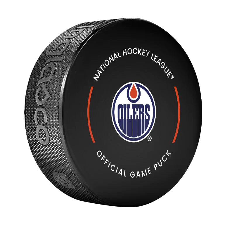 Randy Gregg Edmonton Oilers Autographed Game Puck