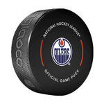 Mattias Ekholm Edmonton Oilers Autographed 2023 Playoffs Official Game Model Puck