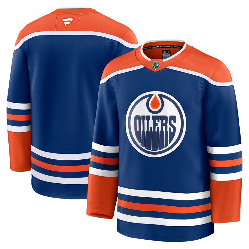 Edmonton Oilers Fanatics Premium Home Royal Jersey