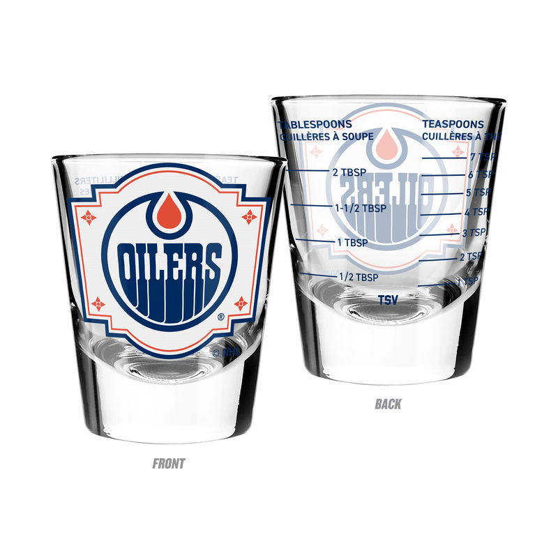 Edmonton Oilers 2oz Shot Glass Bartender's