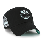 Edmonton Oilers Black Mint Double Under '47 Clean Up Hat