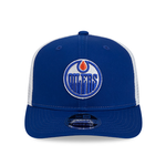 Edmonton Oilers New Era Basic Logo 9SEVENTY Stretch Snap Trucker Hat