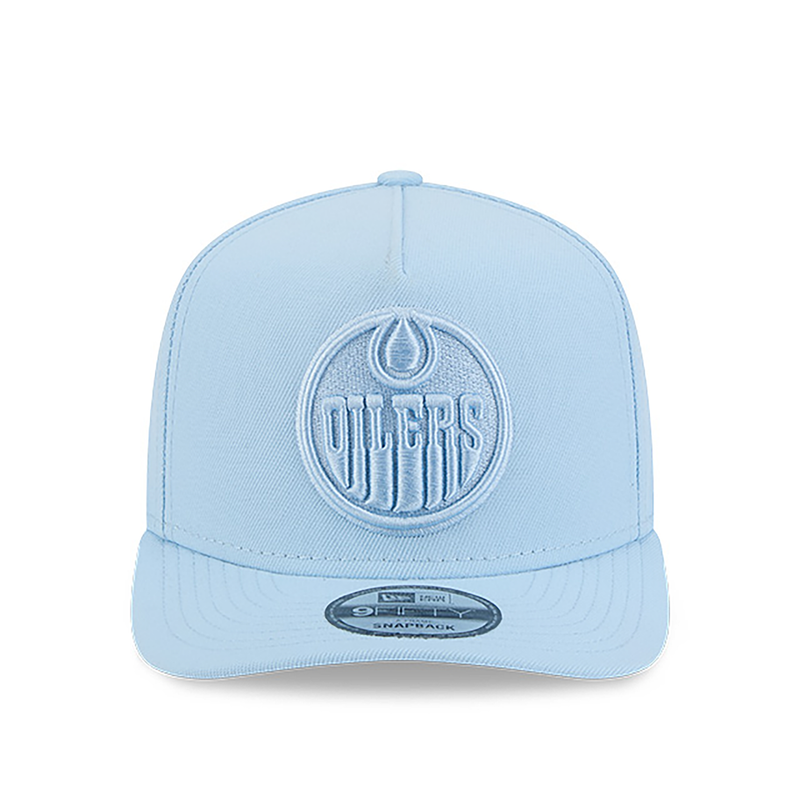 Edmonton Oilers New Era Color Pack Glacial Blue 9FIFTY A-Frame Snapback Hat