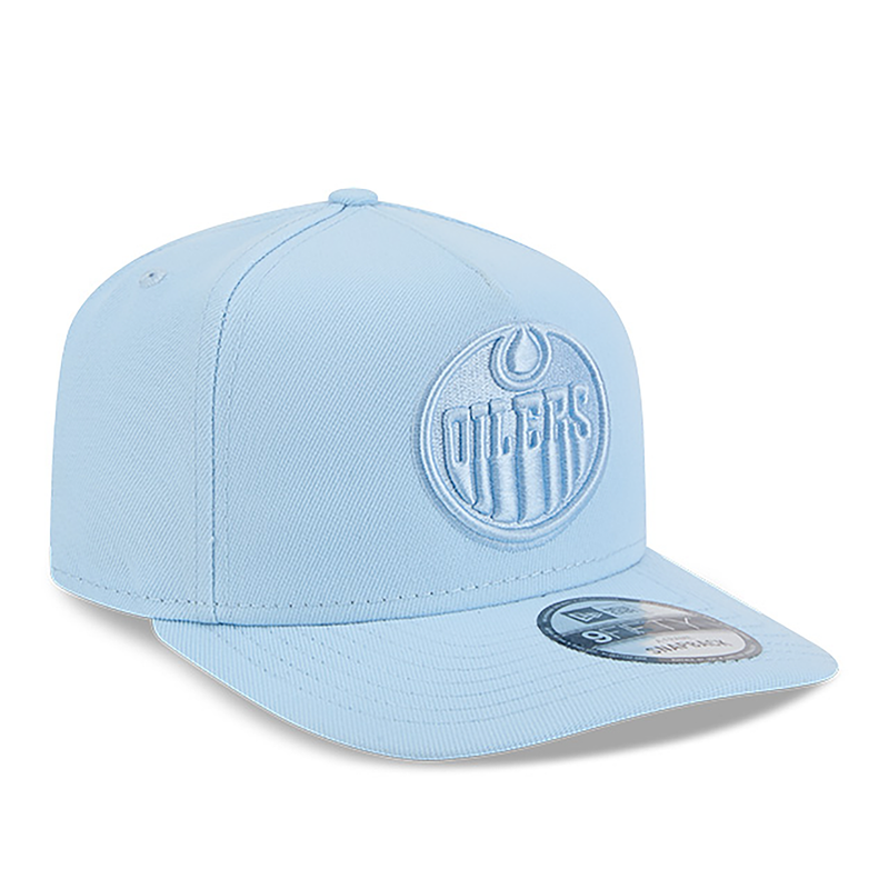 Edmonton Oilers New Era Color Pack Glacial Blue 9FIFTY A-Frame Snapback Hat