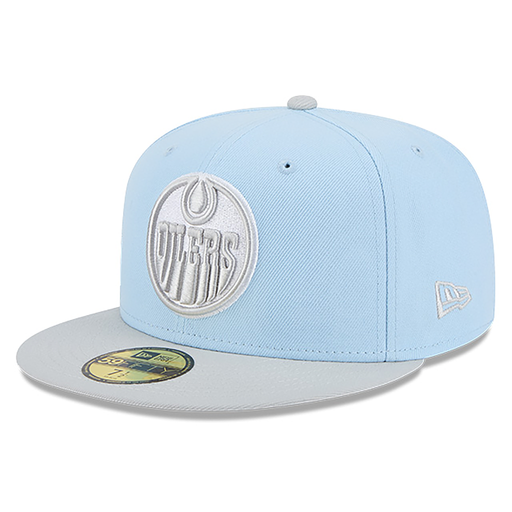 Edmonton Oilers New Era Color Pack Glacial Blue 59FIFTY Fitted Hat