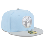 Edmonton Oilers New Era Color Pack Glacial Blue 59FIFTY Fitted Hat