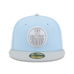 Edmonton Oilers New Era Color Pack Glacial Blue 59FIFTY Fitted Hat