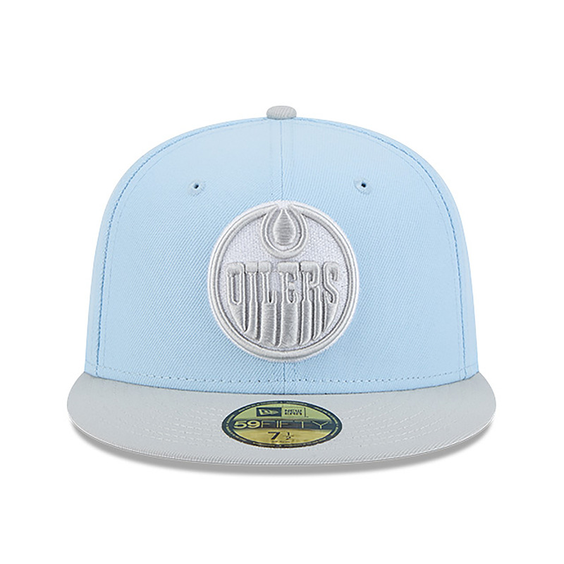 Edmonton Oilers New Era Color Pack Glacial Blue 59FIFTY Fitted Hat