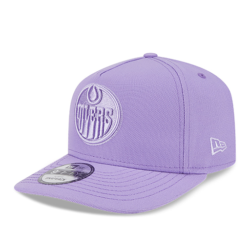 Edmonton Oilers New Era Color Pack Mauve 9FIFTY A-Frame Snapback Hat