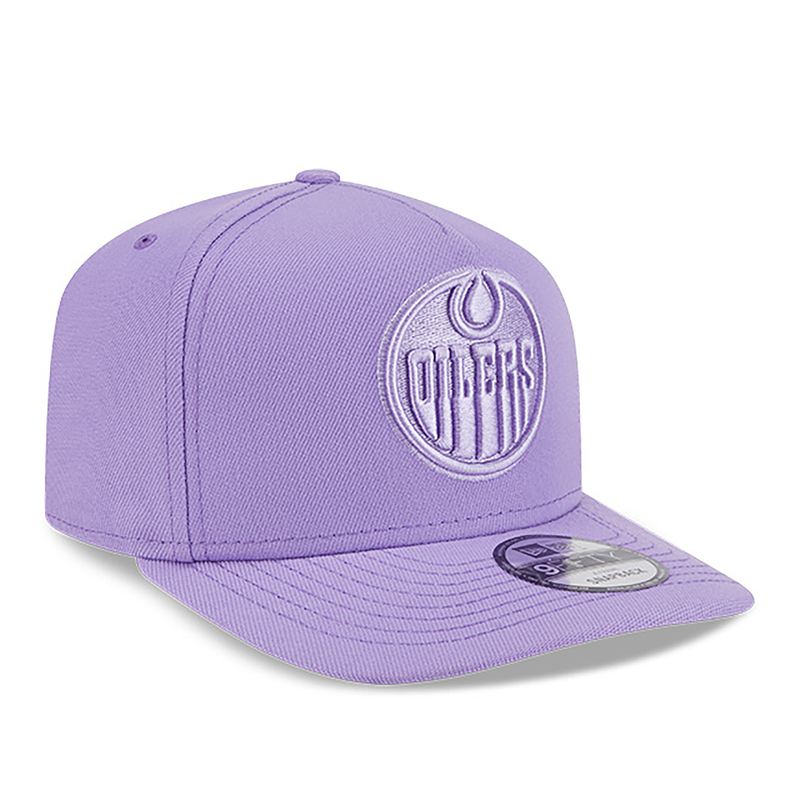 Edmonton Oilers New Era Color Pack Mauve 9FIFTY A-Frame Snapback Hat