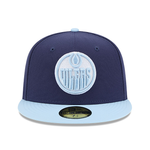 Edmonton Oilers New Era Color Pack Navy 59FIFTY Fitted Hat