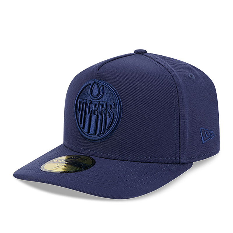 Edmonton Oilers New Era Color Pack Navy 59FIFTY A-Frame Fitted Hat