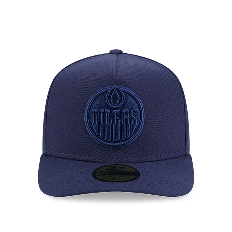 Edmonton Oilers New Era Color Pack Navy 59FIFTY A-Frame Fitted Hat