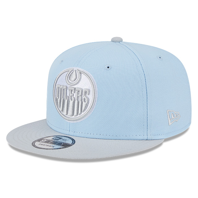 Edmonton Oilers New Era Color Pack Two Tone Glacial Blue / Grey 9FIFTY Snapback Hat