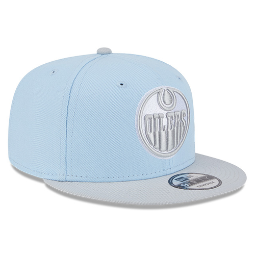 Edmonton Oilers New Era Color Pack Two Tone Glacial Blue / Grey 9FIFTY Snapback Hat