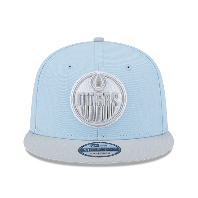 Edmonton Oilers New Era Color Pack Two Tone Glacial Blue / Grey 9FIFTY Snapback Hat