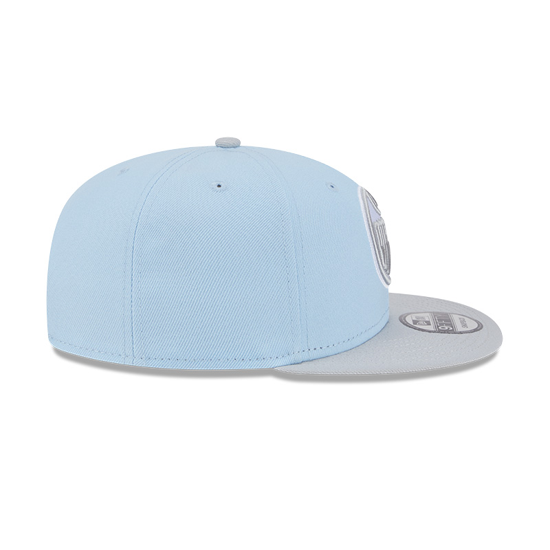 Edmonton Oilers New Era Color Pack Two Tone Glacial Blue / Grey 9FIFTY Snapback Hat